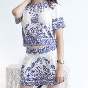 Spanish Print Two Piece